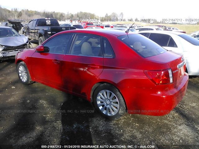 JF1GE61658H510059 - 2008 SUBARU IMPREZA 2.5I RED photo 3