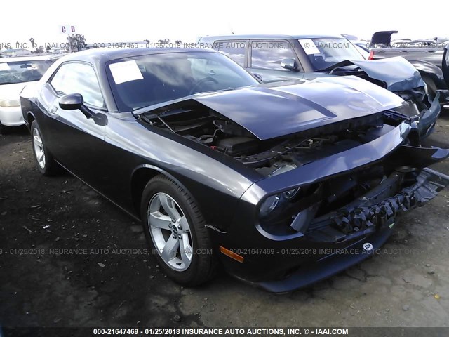 2C3CDYAG2EH313067 - 2014 DODGE CHALLENGER SXT GRAY photo 1