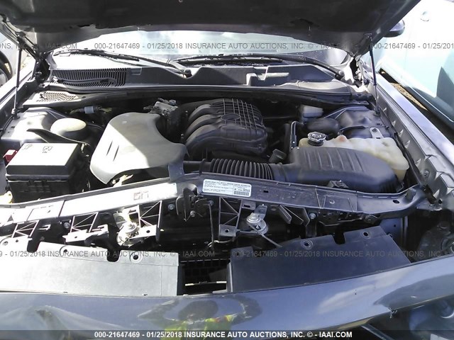 2C3CDYAG2EH313067 - 2014 DODGE CHALLENGER SXT GRAY photo 10