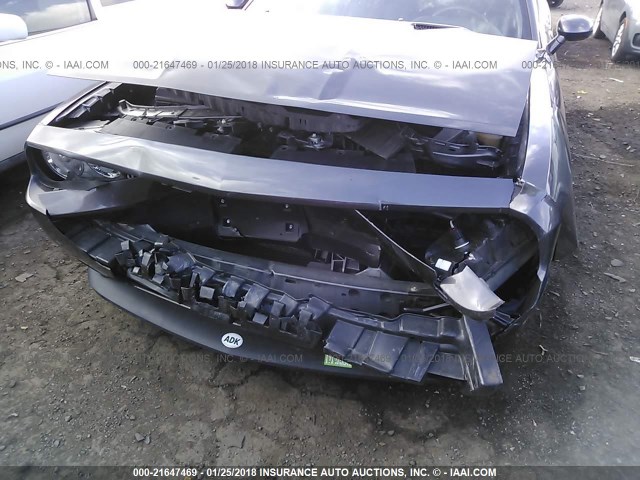 2C3CDYAG2EH313067 - 2014 DODGE CHALLENGER SXT GRAY photo 6