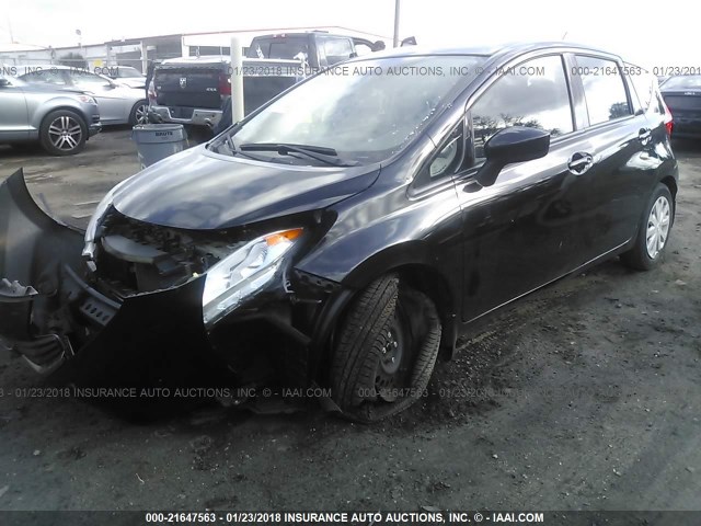 3N1CE2CP3FL354712 - 2015 NISSAN VERSA NOTE S/S PLUS/SV/SL/SR BLACK photo 2
