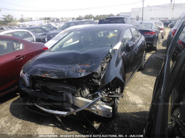 19XFB2F96EE216021 - 2014 HONDA CIVIC EXL 黑色 照片 2