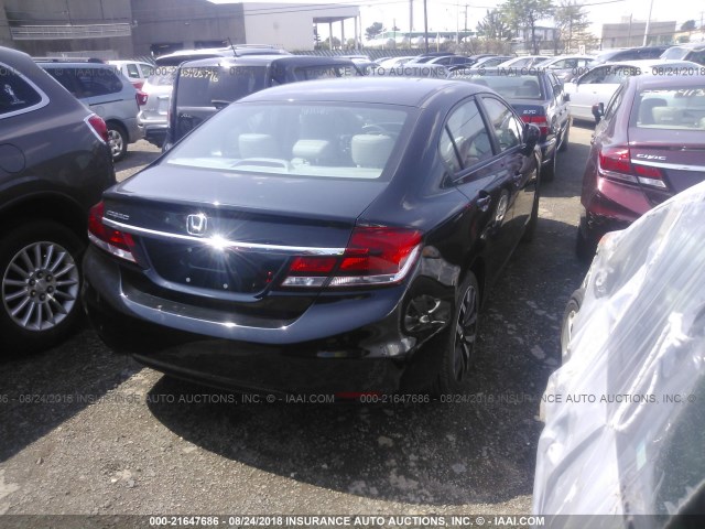 19XFB2F96EE216021 - 2014 HONDA CIVIC EXL 黑色 照片 4