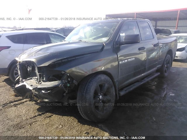 1C6RD7FP8CS158563 - 2012 DODGE RAM 1500 ST GREEN photo 2