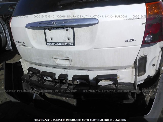 2A8GM68X87R338052 - 2007 CHRYSLER PACIFICA TOURING WHITE photo 6