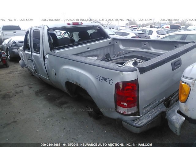 1GTR2VE39BZ394131 - 2011 GMC SIERRA K1500 SLE SILVER photo 3