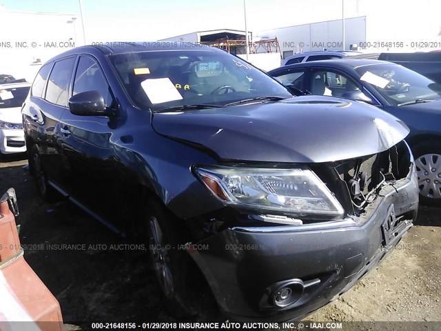 5N1AR2MN3DC632759 - 2013 NISSAN PATHFINDER S/SV/SL/PLATINUM 灰色 照片 1