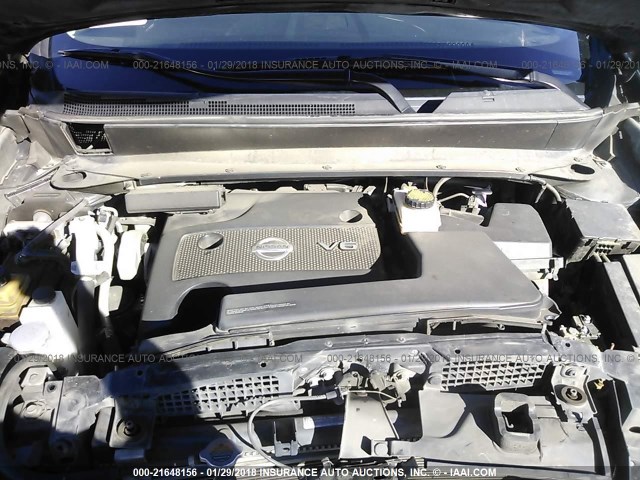 5N1AR2MN3DC632759 - 2013 NISSAN PATHFINDER S/SV/SL/PLATINUM 灰色 照片 10