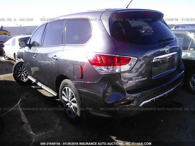 5N1AR2MN3DC632759 - 2013 NISSAN PATHFINDER S/SV/SL/PLATINUM 灰色 照片 3