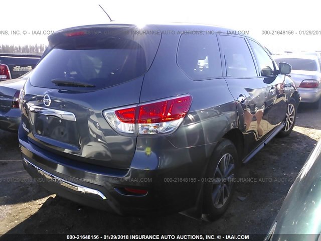 5N1AR2MN3DC632759 - 2013 NISSAN PATHFINDER S/SV/SL/PLATINUM 灰色 照片 4