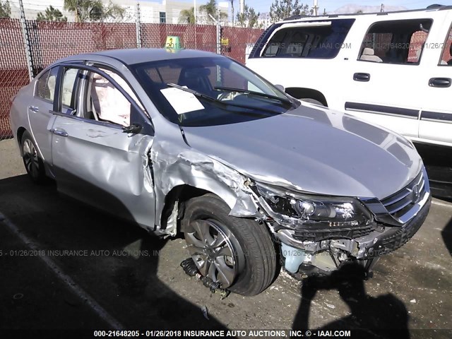 1HGCR2F36FA153535 - 2015 HONDA ACCORD LX SILVER photo 1