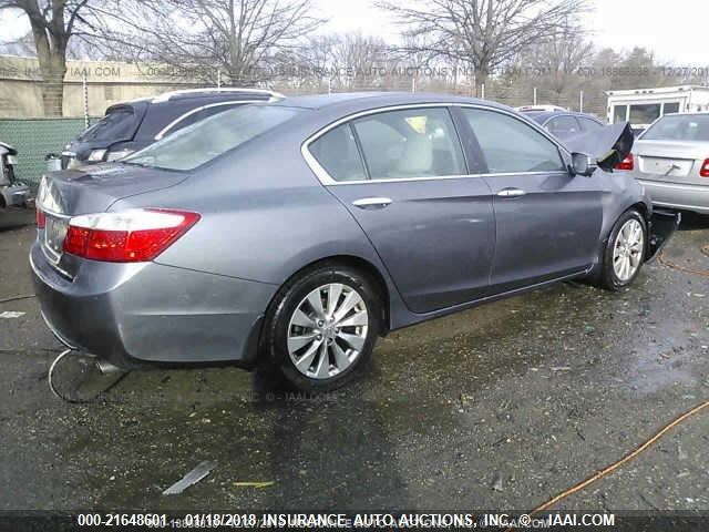 1HGCR2F81FA254218 - 2015 HONDA ACCORD EXL GRAY photo 4