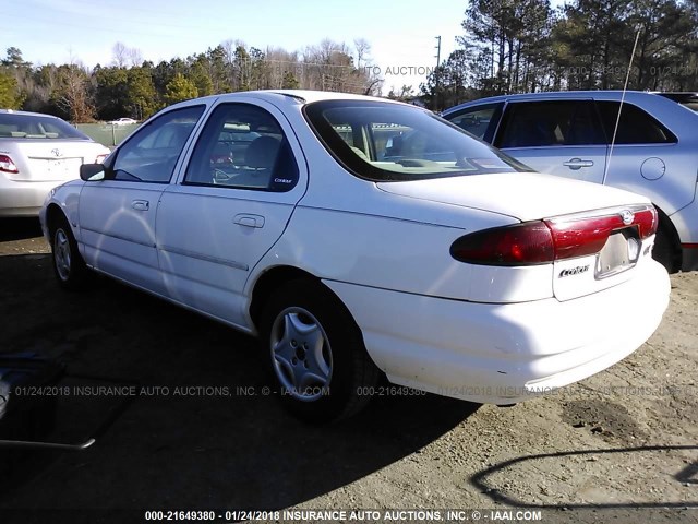 3FALP6536WM106401 - 1998 FORD CONTOUR GL/SPORT/LX WHITE photo 3