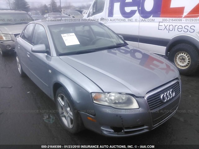 WAUAF78E27A011952 - 2007 AUDI A4 2/TURBO BLUE photo 1