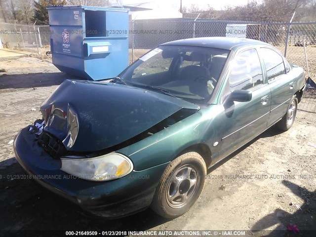 1FAFP66L0XK124431 - 1999 FORD CONTOUR SE/COMFORT/SPORT GREEN photo 2