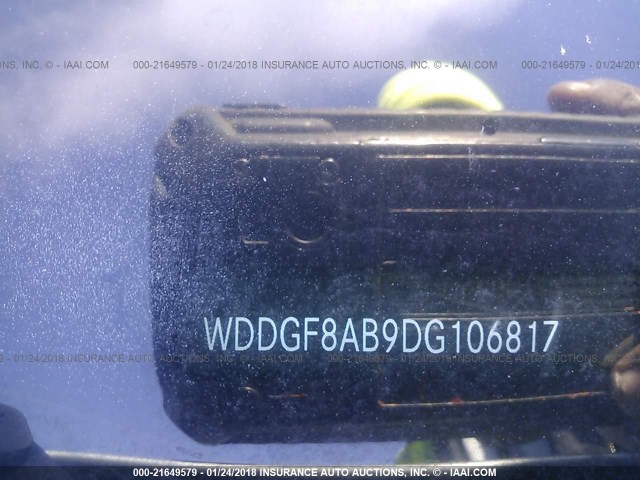 WDDGF8AB9DG106817 - 2013 MERCEDES-BENZ C 300 4MATIC SILVER photo 9