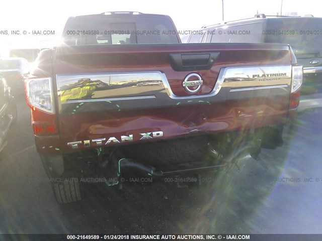 1N6BA1F27GN514880 - 2016 NISSAN TITAN XD SL/PLATINUM RESERVE RED photo 6