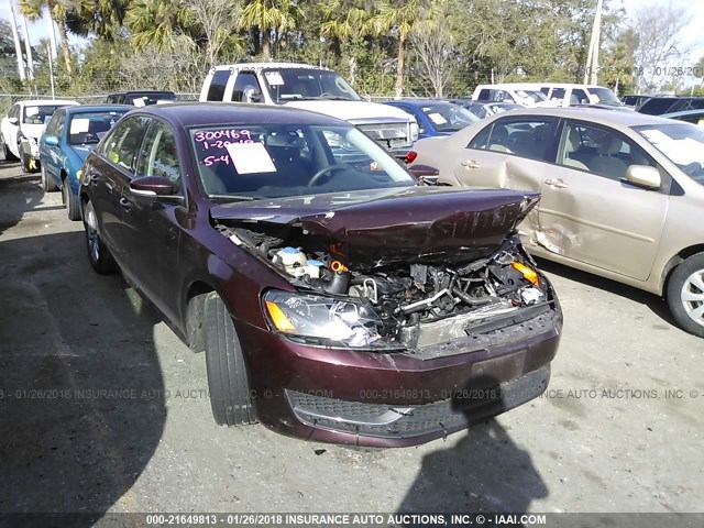 1VWAP7A33CC106055 - 2012 VOLKSWAGEN PASSAT S MAROON photo 6