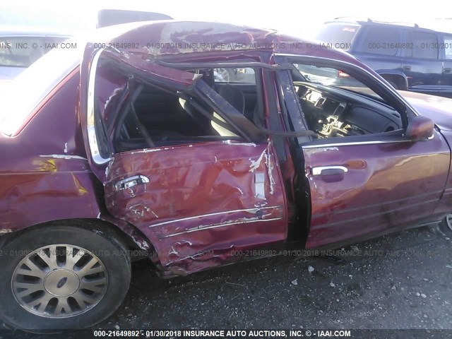 2FAFP74W43X104869 - 2003 FORD CROWN VICTORIA LX RED photo 6