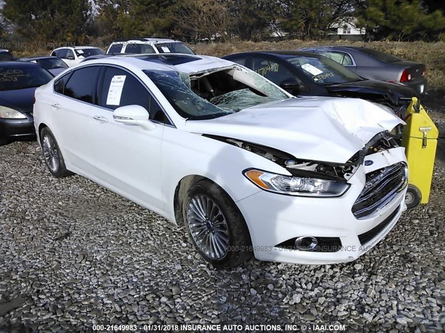 3FA6P0K95FR268512 - 2015 FORD FUSION TITANIUM WHITE photo 1