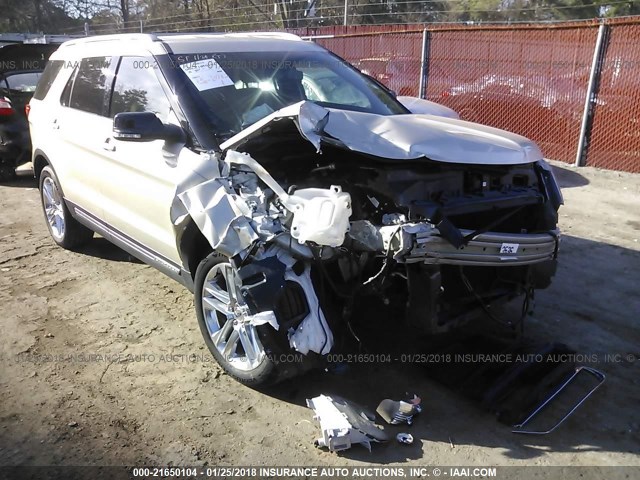 1FM5K7D84HGB62639 - 2017 FORD EXPLORER XLT SILVER photo 1