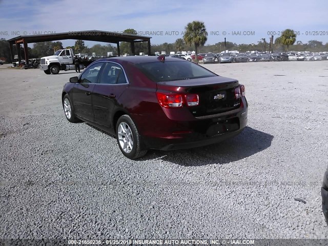 1G11C5SLXFF346460 - 2015 CHEVROLET MALIBU 1LT 勃艮第红 照片 3