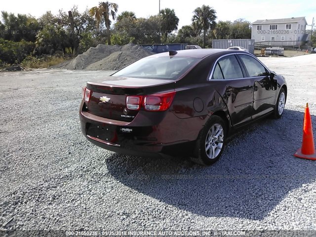 1G11C5SLXFF346460 - 2015 CHEVROLET MALIBU 1LT 勃艮第红 照片 4