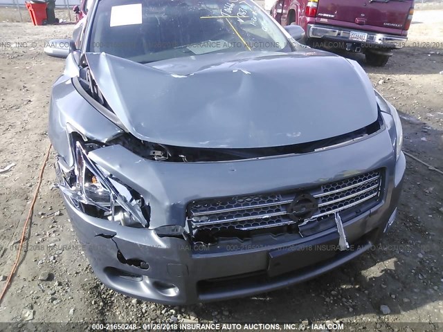 1N4AA5AP3AC807631 - 2010 NISSAN MAXIMA S/SV GRAY photo 6