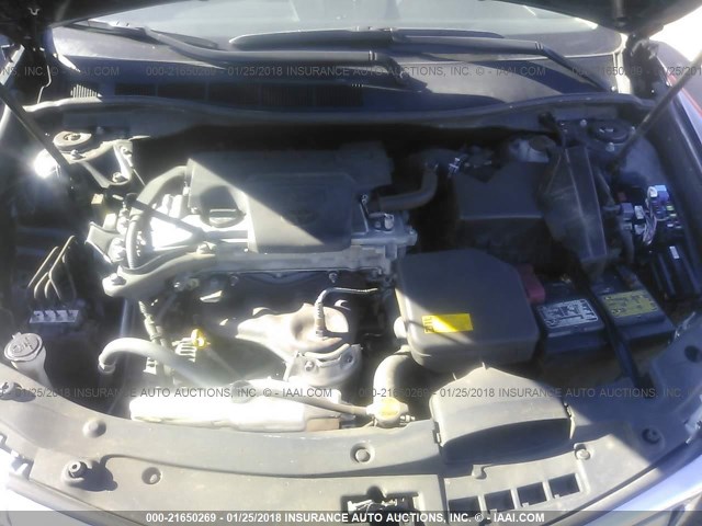 4T1BF1FK9CU104775 - 2012 TOYOTA CAMRY SE/LE/XLE 银色 照片 10