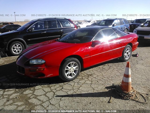 2G1FP22G012113676 - 2001 CHEVROLET CAMARO Z28 RED photo 2