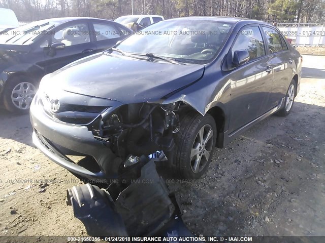 2T1BU4EE6BC553530 - 2011 TOYOTA COROLLA S/LE GRAY photo 6