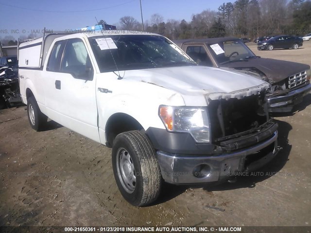 1FTEX1EM3CFA55353 - 2012 FORD F150 SUPER CAB WHITE photo 1