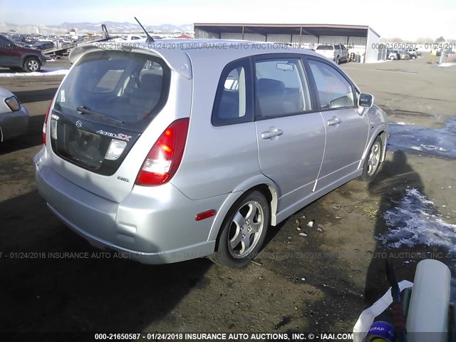 JS2RD61H845250474 - 2004 SUZUKI AERIO SX SILVER photo 4