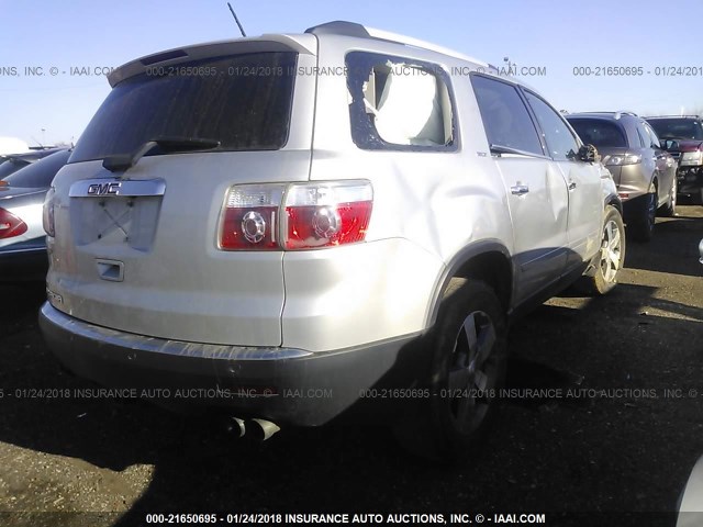 1GKKRSEDXCJ318345 - 2012 GMC ACADIA SLT-2 SILVER photo 4