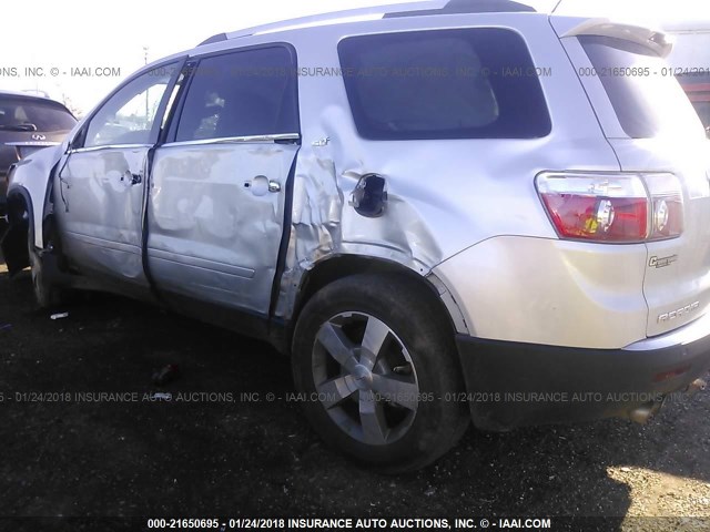 1GKKRSEDXCJ318345 - 2012 GMC ACADIA SLT-2 SILVER photo 6