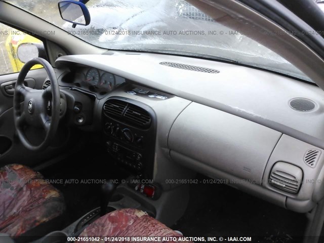 1B3ES46C31D101196 - 2001 DODGE NEON SE/ES SILVER photo 5