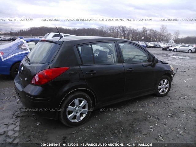 3N1BC13E99L373988 - 2009 NISSAN VERSA S/SL BLACK photo 4