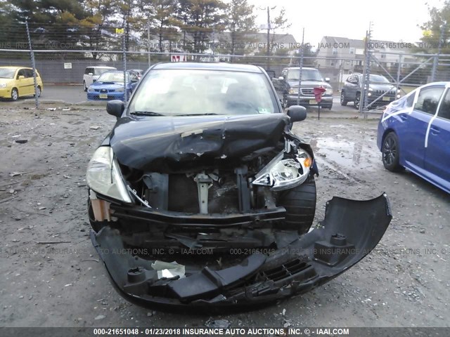 3N1BC13E99L373988 - 2009 NISSAN VERSA S/SL BLACK photo 6