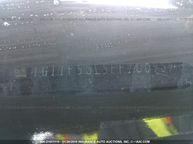 1G11F5SL5FF100939 - 2015 CHEVROLET MALIBU LTZ 黑色 照片 9