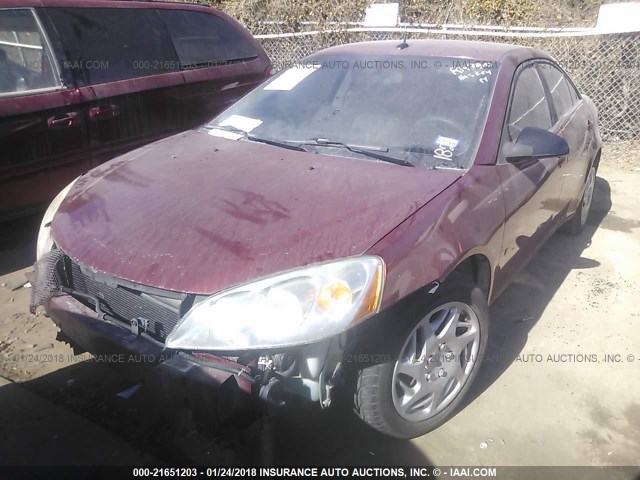 1G2ZG57BX84231827 - 2008 PONTIAC G6 SE MAROON photo 2