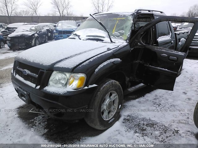 1FMZU77K54UA62502 - 2004 FORD EXPLORER SPORT TR  BLACK photo 2