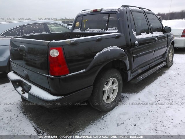 1FMZU77K54UA62502 - 2004 FORD EXPLORER SPORT TR  BLACK photo 4