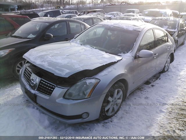 1N4BA41E15C813110 - 2005 NISSAN MAXIMA SE/SL GRAY photo 2