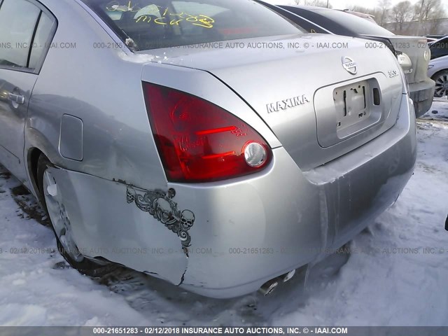 1N4BA41E15C813110 - 2005 NISSAN MAXIMA SE/SL GRAY photo 6