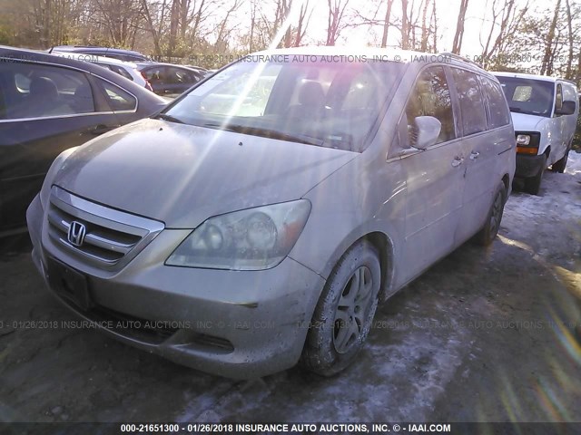 5FNRL38717B403370 - 2007 HONDA ODYSSEY EXL Մոխրագույն լուսանկար 2