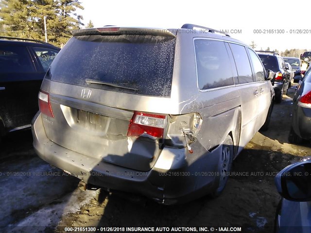 5FNRL38717B403370 - 2007 HONDA ODYSSEY EXL GRAY photo 4