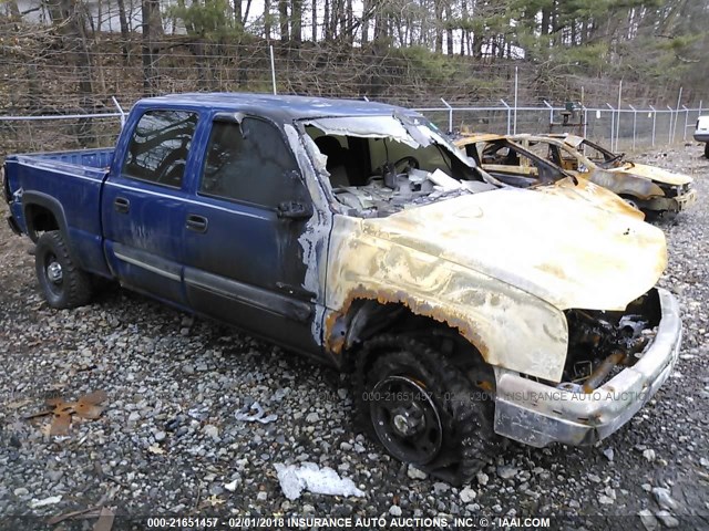 1GCHK23U63F159338 - 2003 CHEVROLET SILVERADO K2500 HEAVY DUTY BLUE photo 1