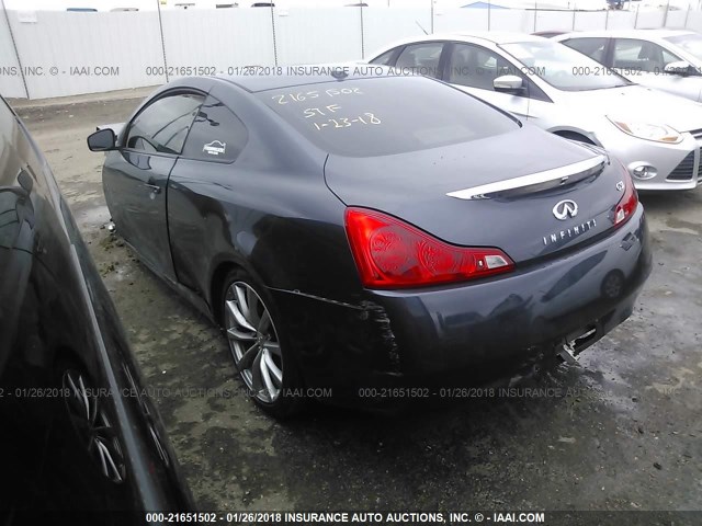 JNKCV64E68M129497 - 2008 INFINITI G37 JOURNEY/SPORT BLUE photo 3