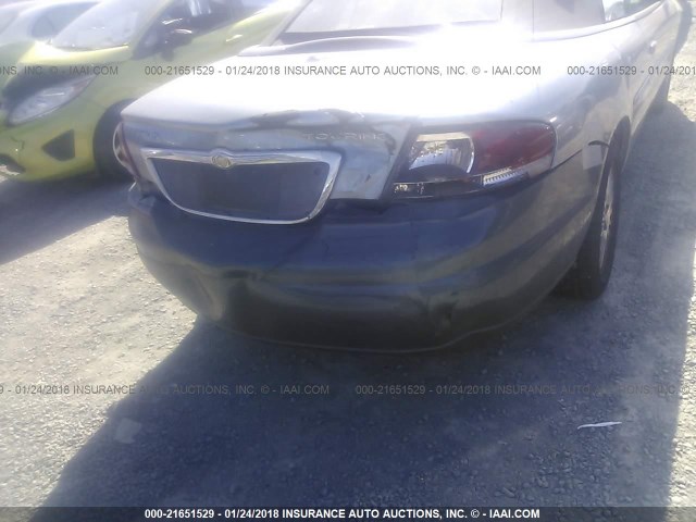 1C3EL55R26N283700 - 2006 CHRYSLER SEBRING TOURING GRAY photo 6