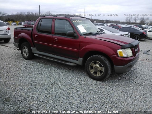 1FMZU67E53UA40373 - 2003 FORD EXPLORER SPORT TR  RED photo 1